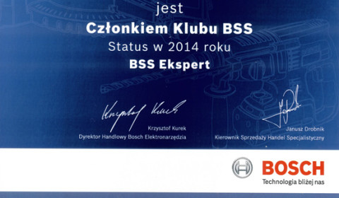 Po raz kolejny dołączyliśmy do klubu BSS Ekspert 2014